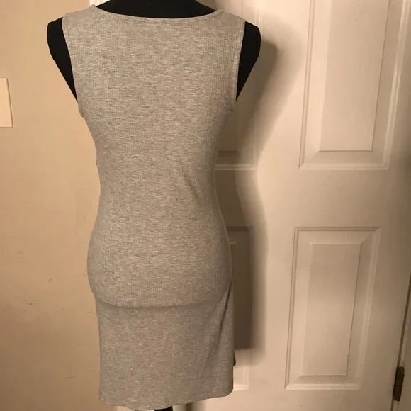 Grey Willow and Root Scrunched Ribbed T-Shirt Dress NWT - Picture 5 of 11